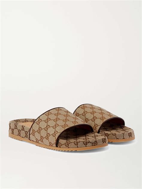 monogram gucci slides|affordable Gucci slides.